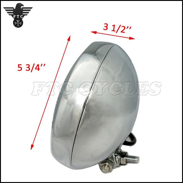 Хромированная сетка, Классическая винтажная мотоциклетная фара для Harley, велосипеды на заказ, Кафе racer