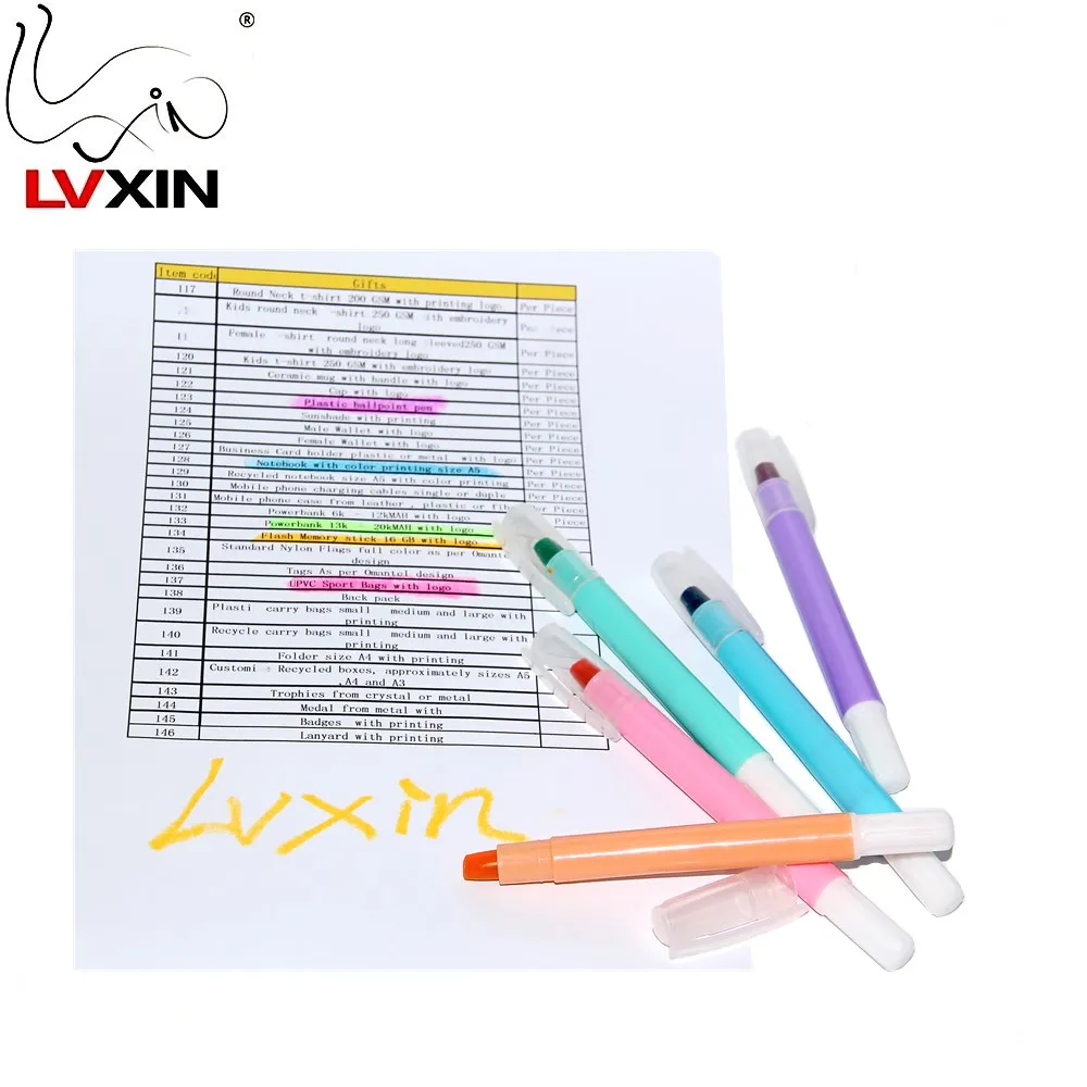 Factory directly Custom Printing 12 Colors Solid Wax Gel Highlighter