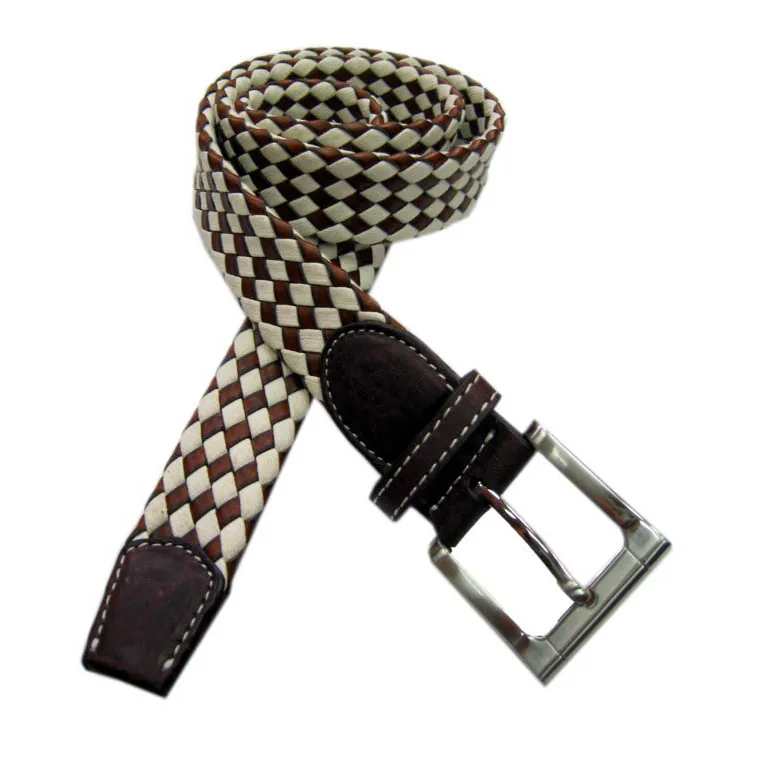 machine weave custom man leather belt