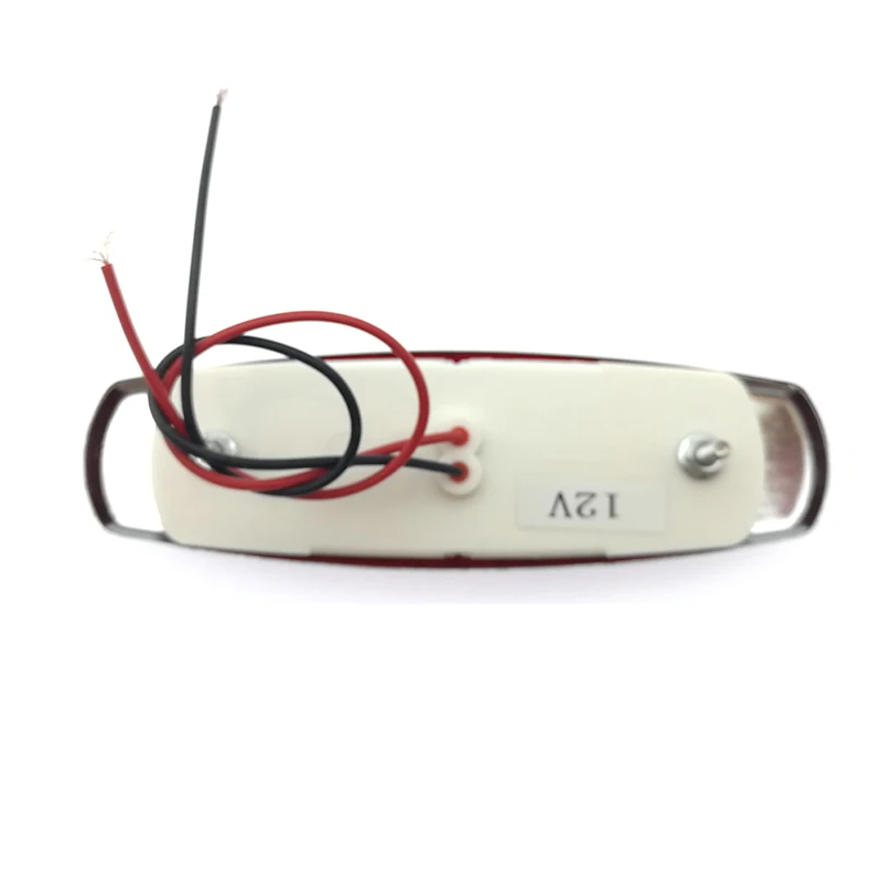 12 High Quality SMD LED Led Truck Trailer Chrome Clearance Light Oval Marker Marking Lamp Rate IP67 with DOT SAE Certification
