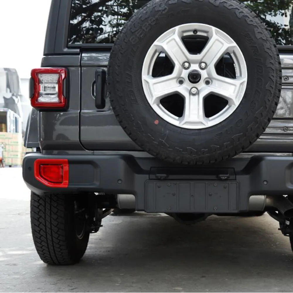 Rear Bumper Fog Light Trim Decorative Sticker protective cover frame for jeep wrangler JL Exterior Accessories 2018 2019