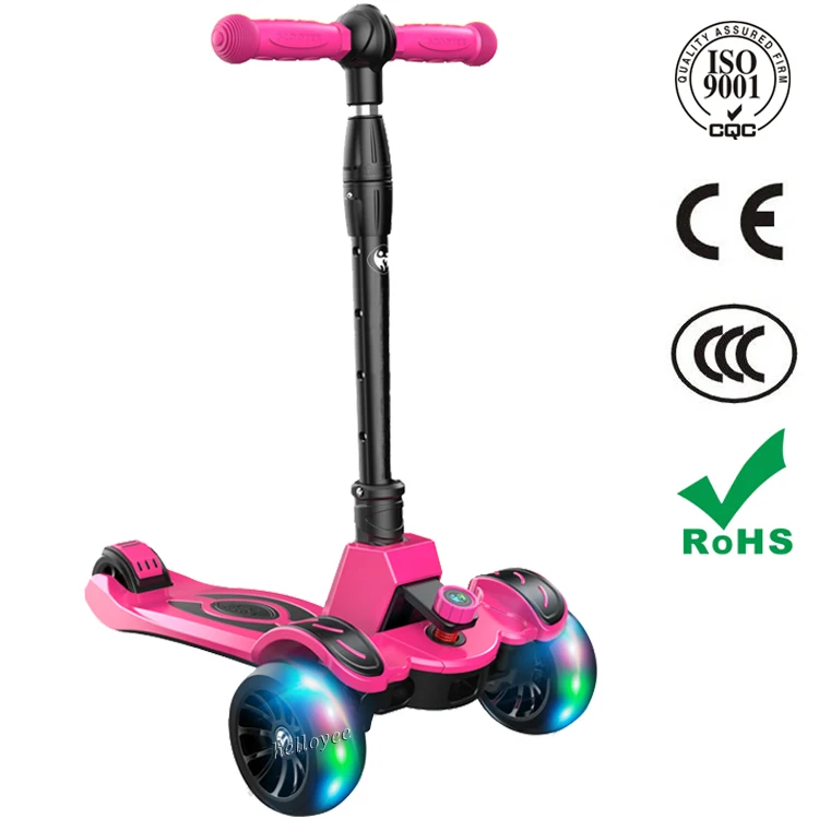 Amazing Wholesale Price Foldable Flashing Wheel Kids Scooter, 3 Wheel Kids Kick Scooter