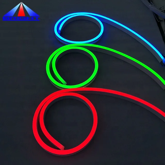 Неоновая цифровая неоновая лента 5050 6*12 мм, постоянный ток 12 В для украшения помещений и улицы, Адресуемая неоновая лента