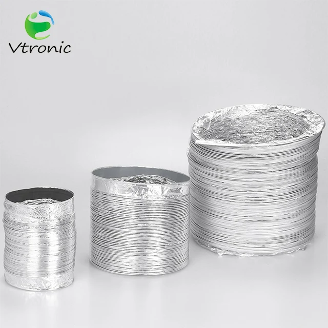 Aluminum Foil Round Flexible Duct Waterproof  4/6/8 inch Ventilation Pipe
