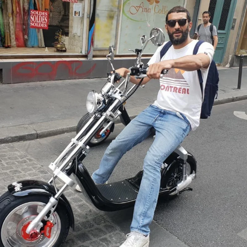 
Электрический скутер Citycoco с широкими шинами, 60 в, 12 а/ч, 800 Вт, 2000 Вт, 1500 Вт, с подвеской, Электрический скутер citycoco mini 