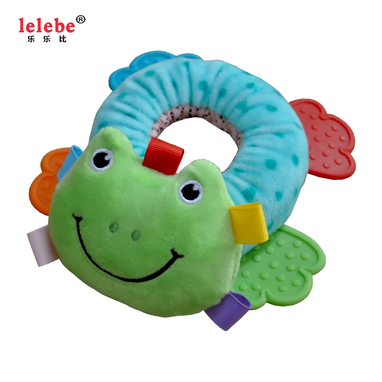 
Baby handbell plush toy 2020 wholesale hot sale infant rattle plush stuffed toy baby teether animals type musical toys 