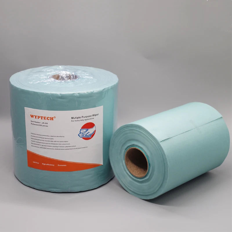 Light Weight Reusable Non woven Jumbo Roll Towel Perforated Industrial Wiper Roll