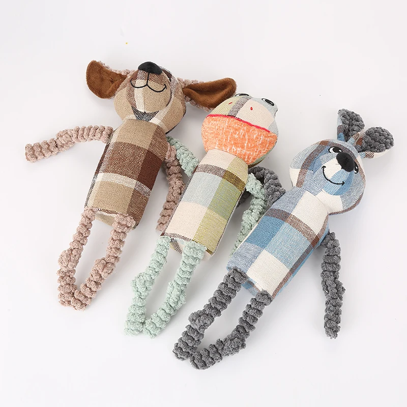 Superior Quality Dog toy canvas puppy frog rabbit shape Chew Chirping Plush  in stock fast delivery pet toys