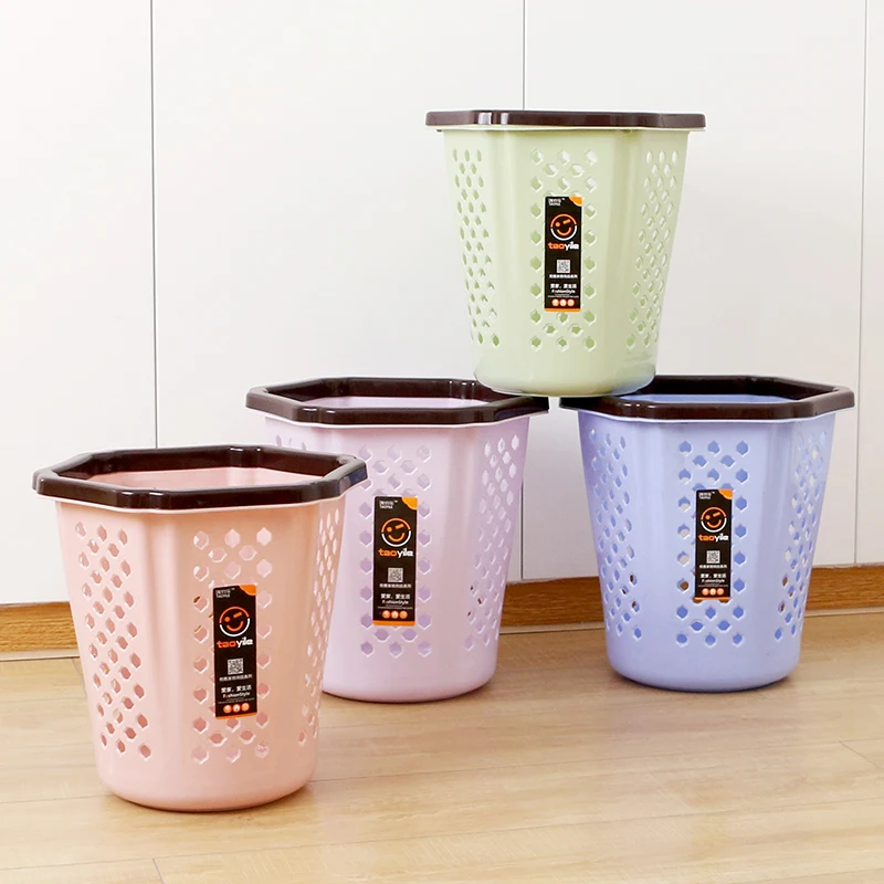 Cheap Plastic Waste Basket Office Hotel Paper Basket