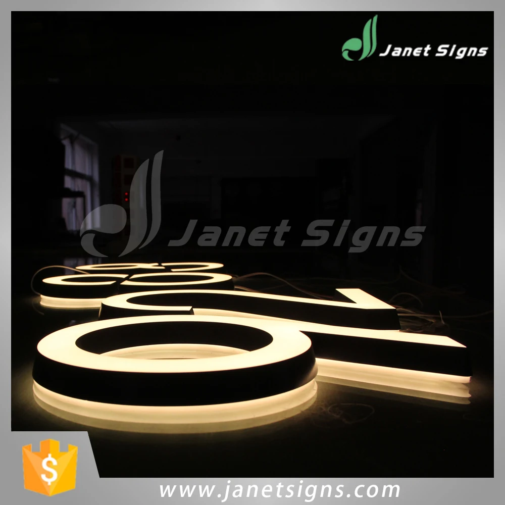 High quality 3D illuminated acrylic small led signs