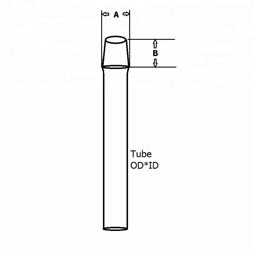 Clear Frosted Quartz Ground Joints