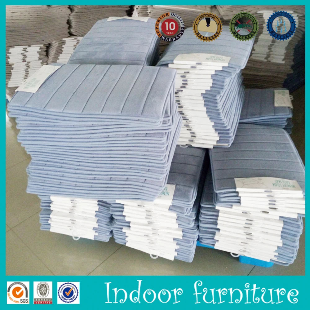 The memory foam wateproof bath mat for hotel