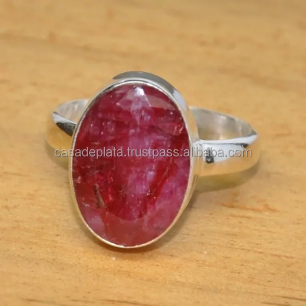 Ruby Beautiful jewelry ring design silver ring jewelry with natural stone ER926
