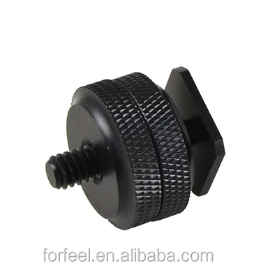 1/4 дюйма и 3/8 дюйма Винт штатива для крепления адаптера внешней вспышки типа «горячий ботинок»