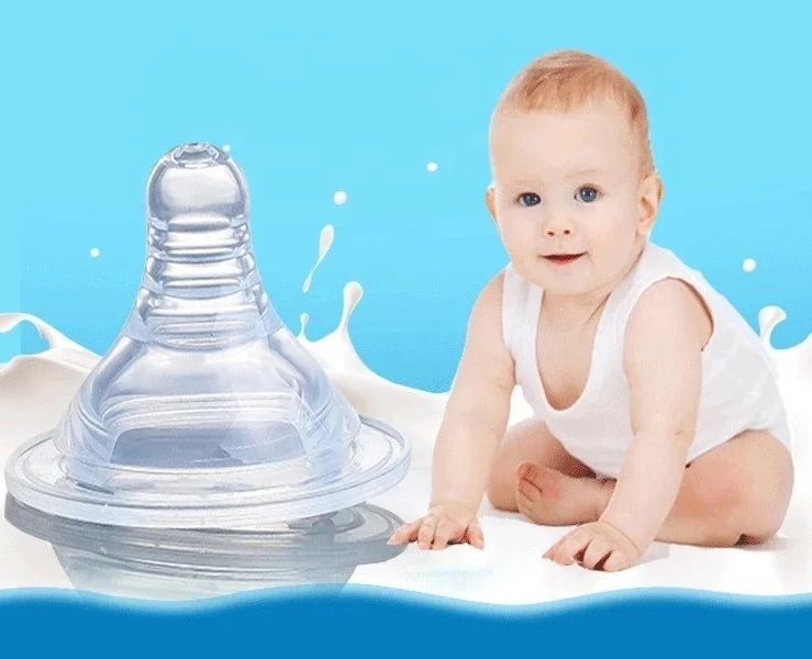 Amazon hot sell silicone nipples for baby feeding bottle