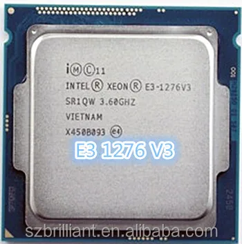 Intel XEON E3-1276V3 3.60GHZ Quad-Core 8MB Cache E3-1276 V3 HD Graphics P4600 DDR3 DDR3L 1600MHz FCLGA1150 TPD 84W 1 year warran