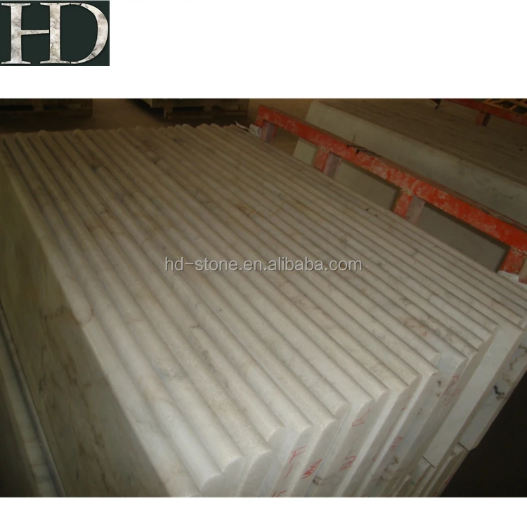 Chinese Guangxi White Marble Stair Treads and Risers Marble Steps with Cheap Price