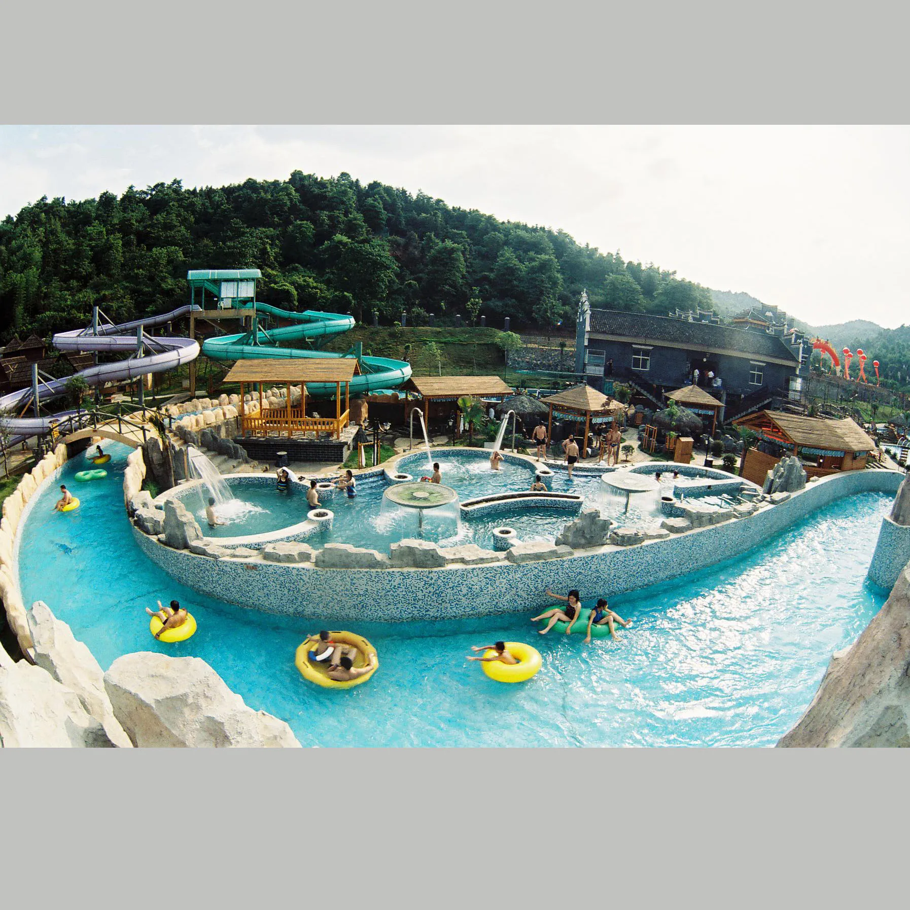 Artificial family lazy river for water park equipment