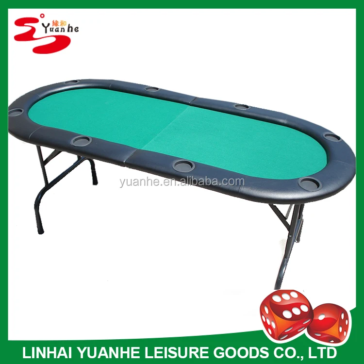 72 inch folding 8 player casino poker table Texas Hold'em