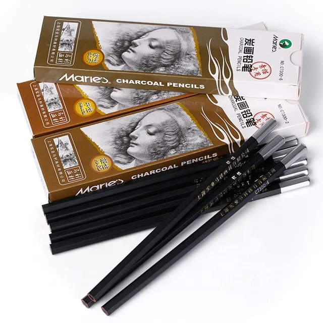 
Professional Wood Sketch Charcoal Pencil for Artist Drawing 