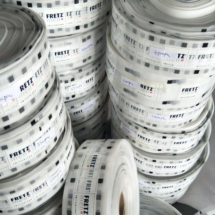 2021 popular Dongguan Factory Manufacture Roll Heat Transfer Clothing Label Custom heat transfer labels for clothing