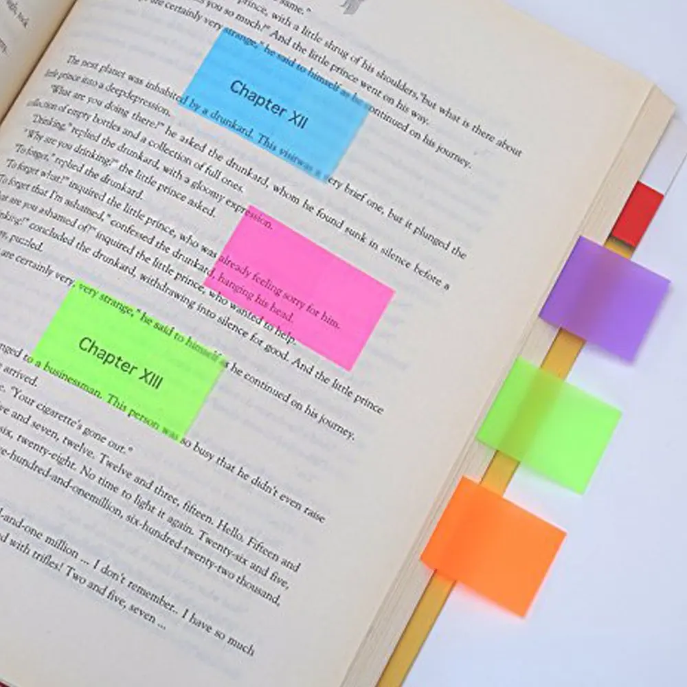 Custom Colorful Arrow PET Transparent Desk Sticky Notes