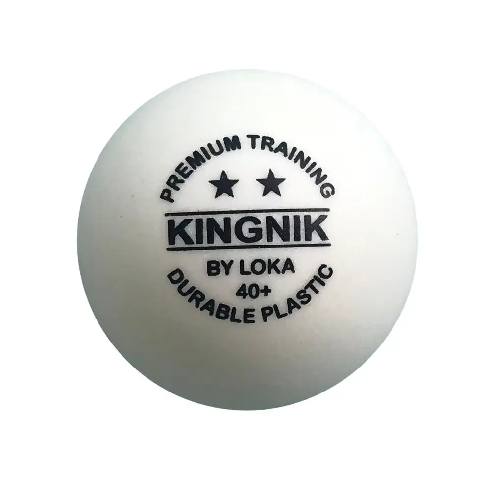 KINGNIK 2star by Loka premium training 40+ white plastic table tennis ball 6balls / box (French version)