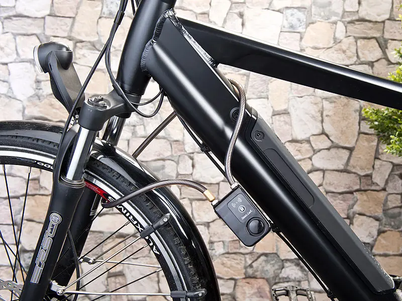 security electric bicycle wireless anti theft alarma cable lock motocicleta app candado accesorios de bicicletas