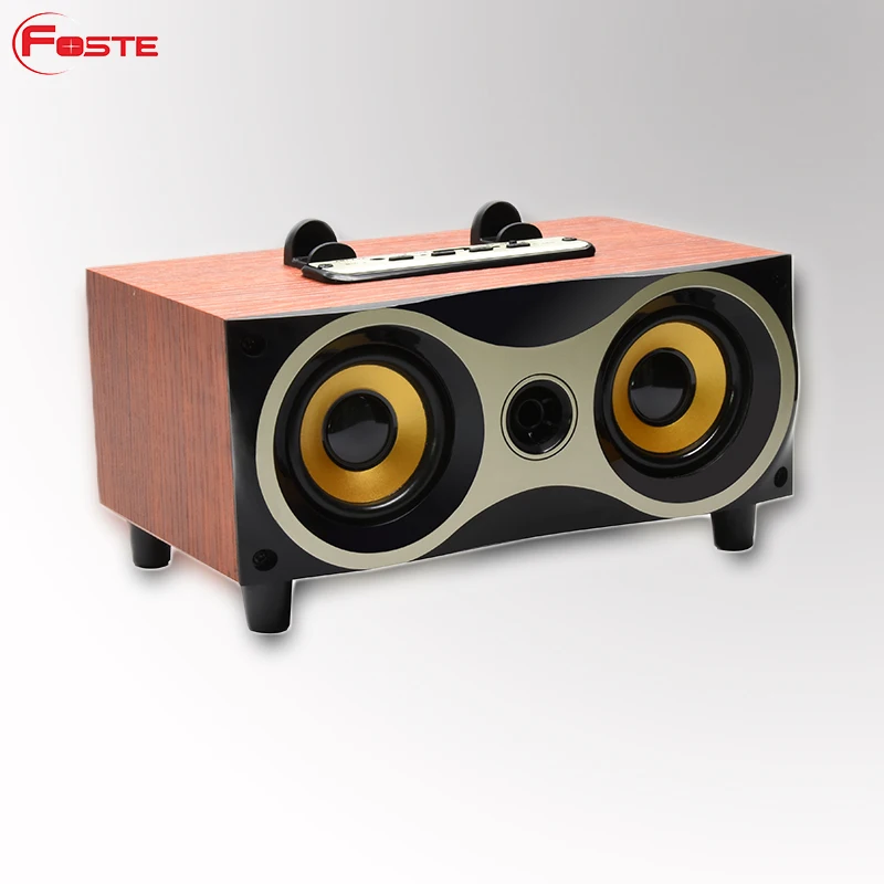 2018 New Arrival Wooden Model FT-XM6 Mini Bluetooth Speaker, Portable Wooden Speaker 20W Wireless Outdoor Radio Bluetooth#