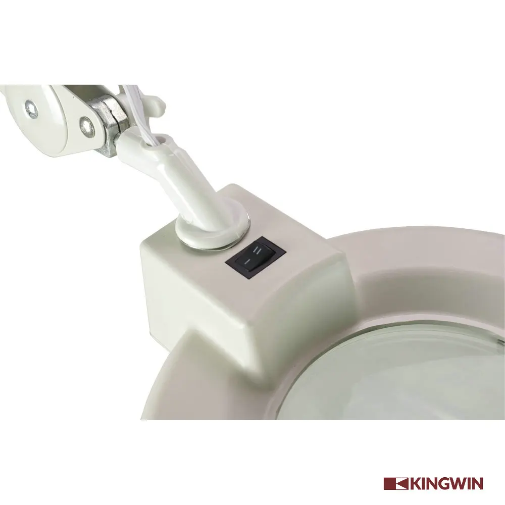 Beauty salon stand rotate 360 degrees adjustable 5x magnifying lamp,magnifier lamp with stand for salon