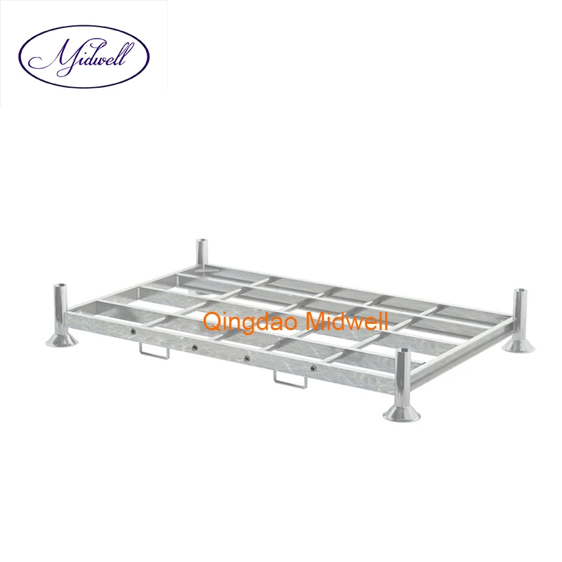 
Heavy-duty Moavable Detachable Portable Stacking Steel Post Pallet factory price for sale 