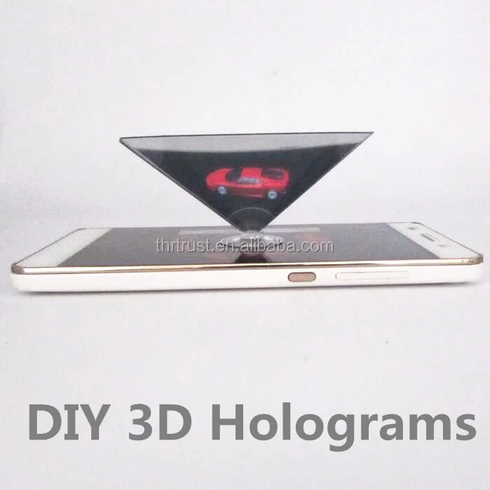 2016 new models 3D Hologram Display Smartphone 3D holographic projector,Mini Pyramid Hologram for smartphone