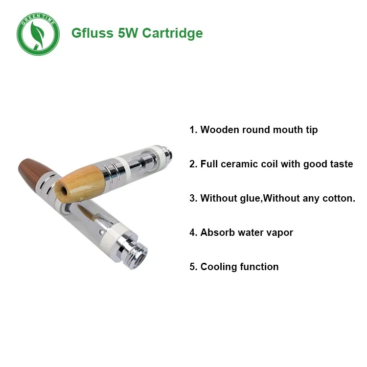  Картриджи для электронных сигарет Gfluss vapes 1 мл картридж cbd оптовая продажа с