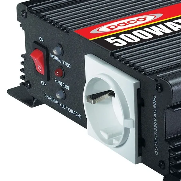 PACO 12v 220v 500W Inverter With Battery Charger