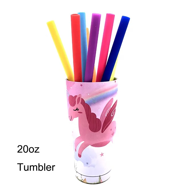 255*12*9mm Straight Reusable Colorful Edible Safety Drinking Silicone  Eco Friendly Straws For Smoothie and Milk Shake