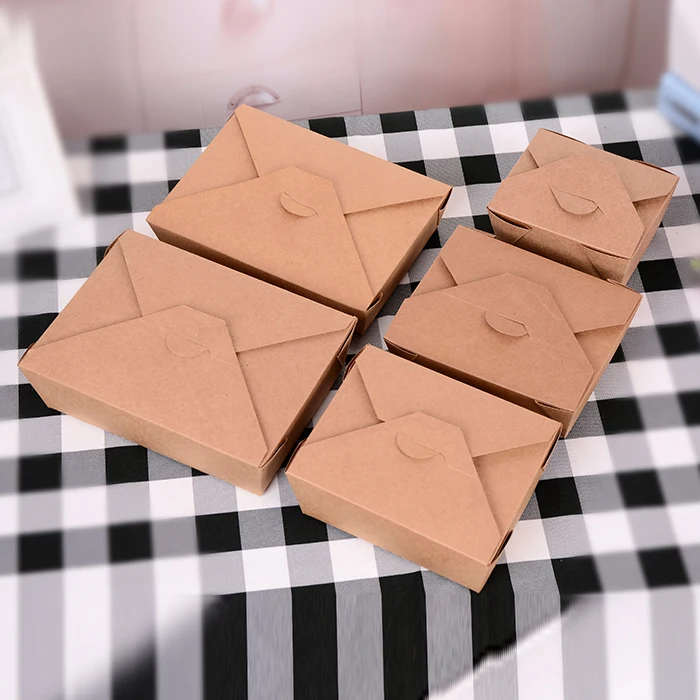 
Brown Kraft packaging food paper Box container for food 