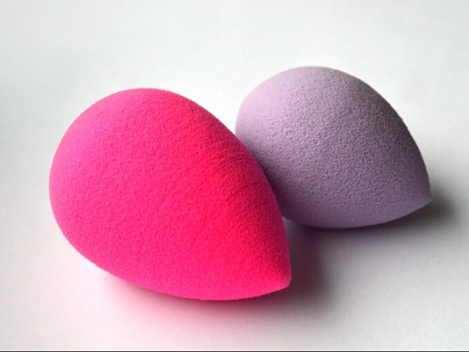 powder puff sponge high quality tear drop shape multi-color cosmetic sponge