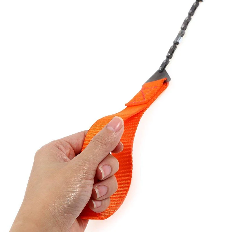 24-inch Survival Pocket Saw Chain with Pouch