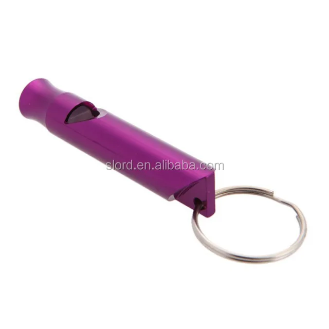 Aluminum Whistle EDC Sport Emergency Survival Whistles with Key Chain