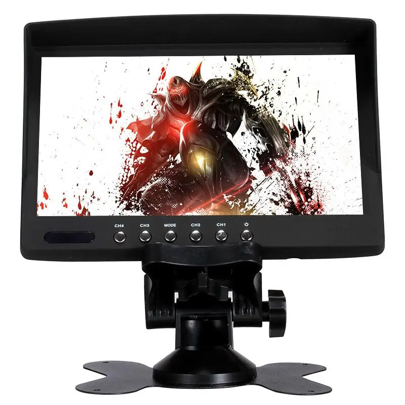 Brand screen tft 7 inch small size car monitor with VGA AV interface