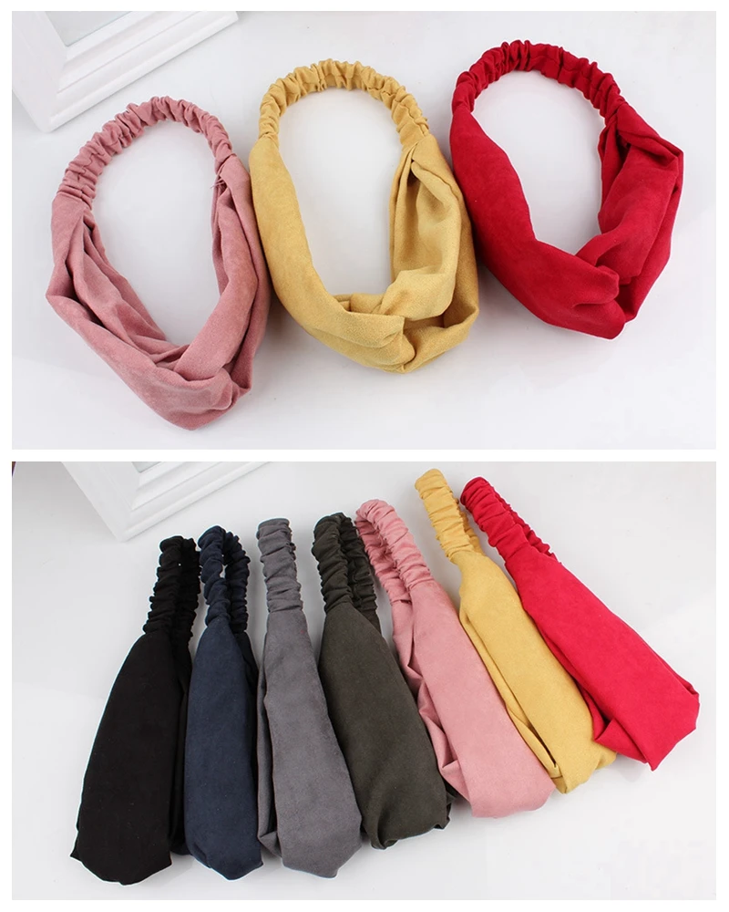 
2018 New Arrival Popular high quality hair band women cotton sport girl yoga headband wholesale 