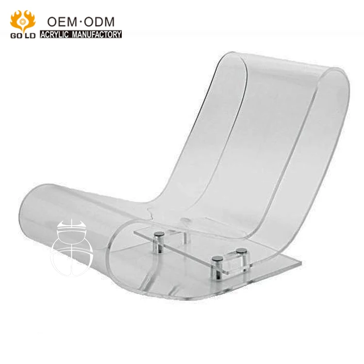 Oem Design Acrylic Chaise Lounge Chair For Loft Plastic Glass Wedding Chairs