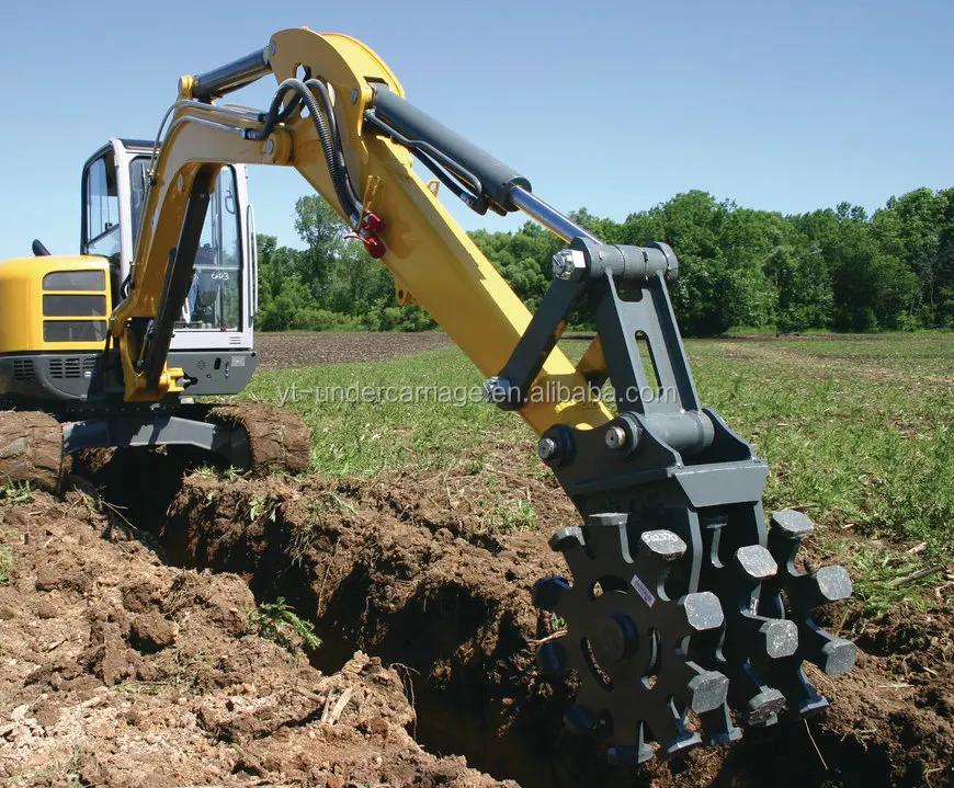 Excavator Compaction Wheel Mechanical Compaction Attachment