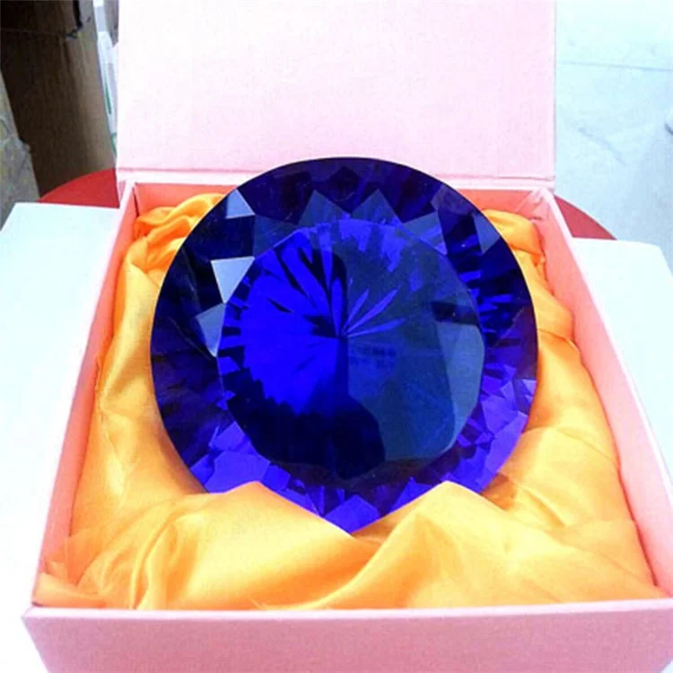 Machine Cutting Wedding Souvenir Clear Crystal Glass Diamond Ornaments