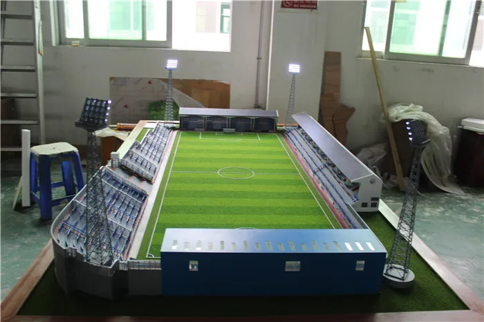 
Guangzhou model making Gold stone stadium model in England for layout/sale 