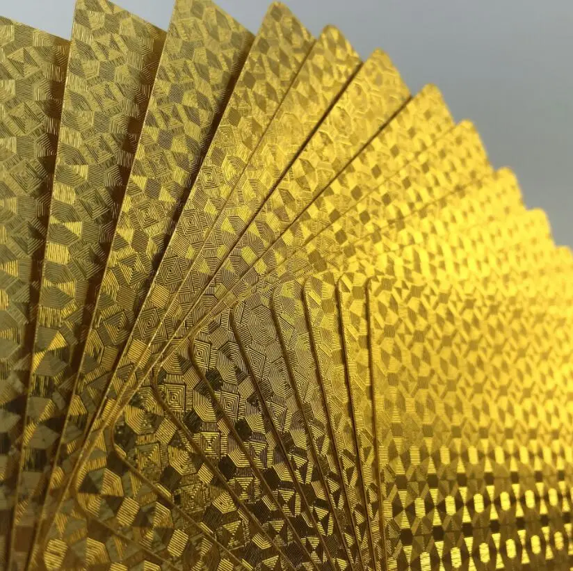 Paper High Quality 24k gold plated playing card