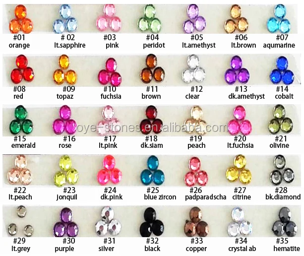 Factory direct sales excellent quality acrylic rhinestone