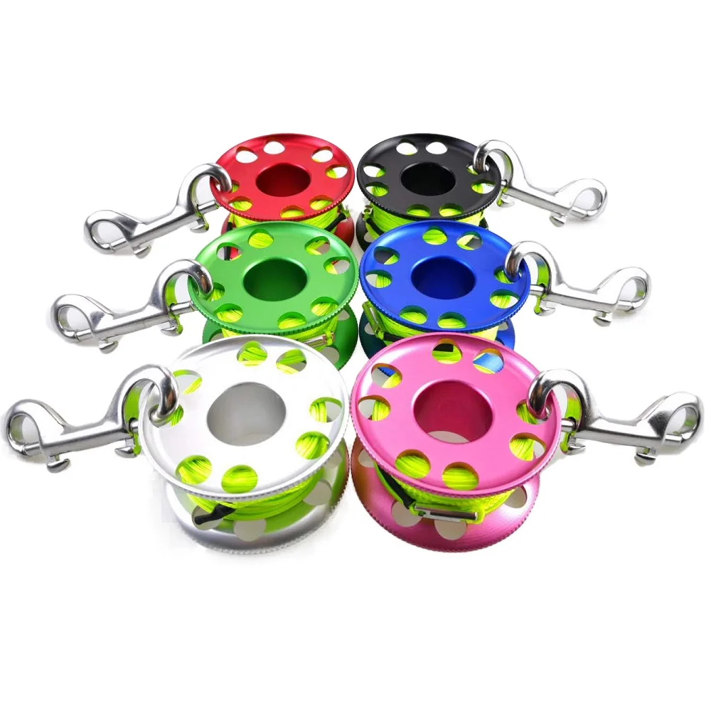 Компактная катушка для дайвинга на палец Choice, 30 м, высокоинтенсивная флуоресцентная зеленая линия, катушка для дайвинга