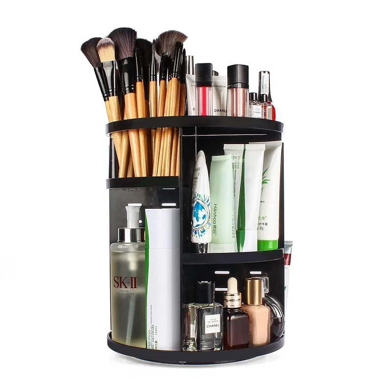 400325  Amazon best seller Large Capacity 360 degree rotation acrylic makeup organizer