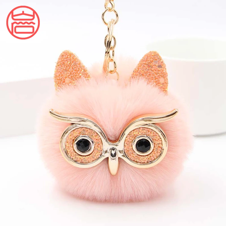 
Rabbit animal fur pompoms for real fur ball for slippers keychain hat pom pom 